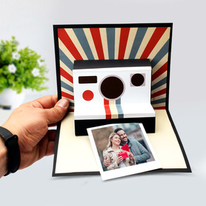 Ki Iye Zel Polaroid Pop Up Card Hediyemen