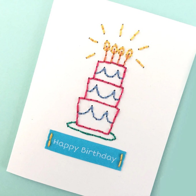 dondurma şeklinde doğum günü kutlama kartı