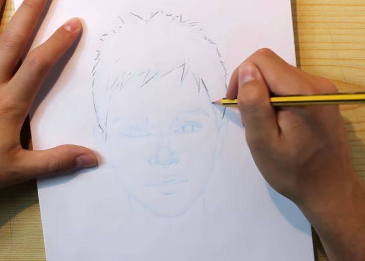 Karakalem portre resim nasıl çizilir