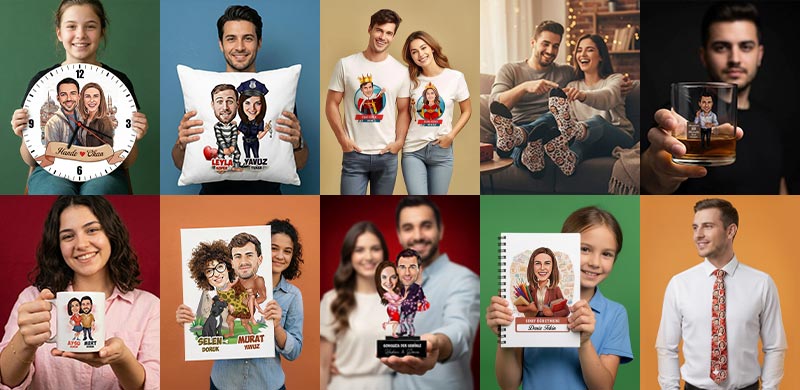 Karikat&uuml;rl&uuml; Hediye Bulucu