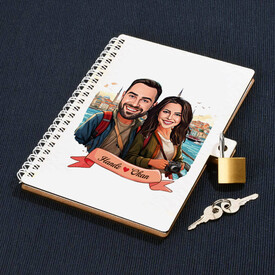  - Kadim İstanbul ve Aşkımız Karikatürlü Kilitli Defter