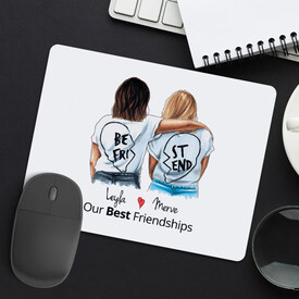 Kişiye Özel Best Friends Mousepad - Thumbnail