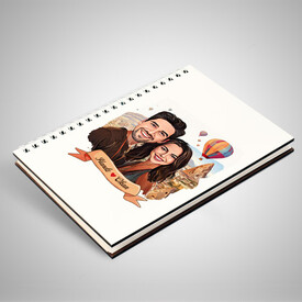 Peri Bacaları ve Aşkımız Karikatürlü Defter - Thumbnail