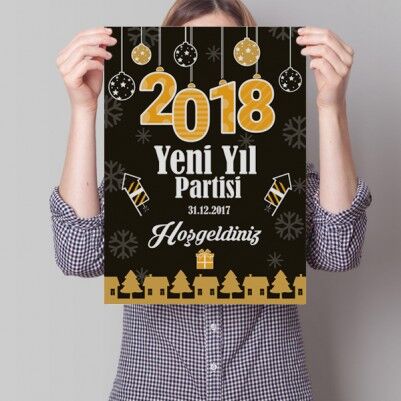  - Yeni Yıl Partisi İlan Posteri